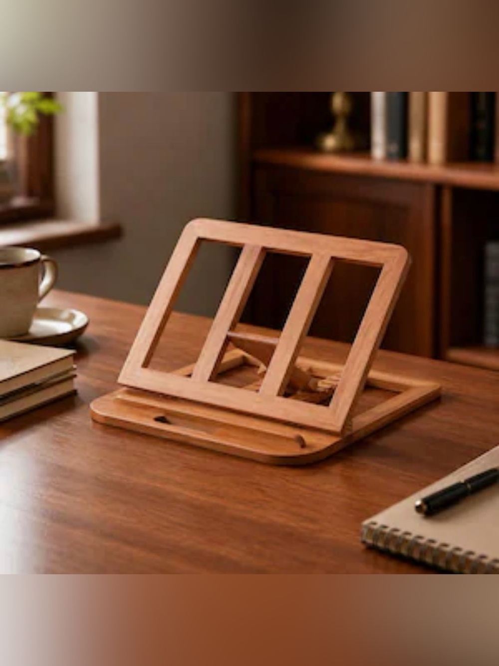 Adjustable Wooden Notebook Stand